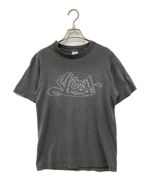 stussy（ステューシー）stussy (ステューシー) 半袖カットソー グレー サイズ:Smallの古着・服飾アイテム