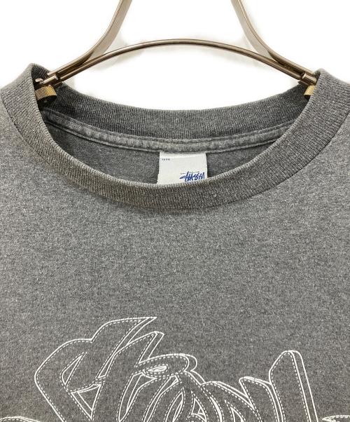 stussy（ステューシー）stussy (ステューシー) 半袖カットソー グレー サイズ:Smallの古着・服飾アイテム