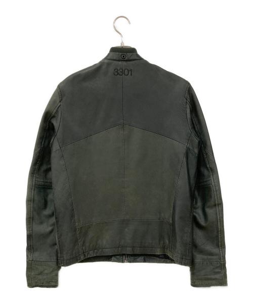 G-STAR RAW（ジースターロゥ）G-STAR RAW (ジースターロゥ) レザージャケット オリーブ サイズ:Mサイズの古着・服飾アイテム