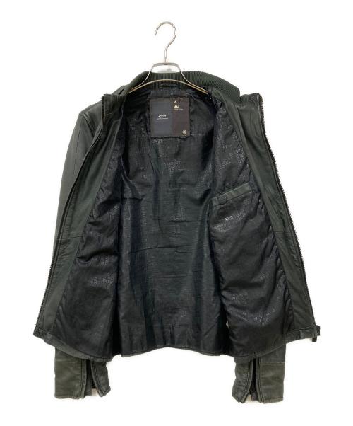 G-STAR RAW（ジースターロゥ）G-STAR RAW (ジースターロゥ) レザージャケット オリーブ サイズ:Mサイズの古着・服飾アイテム
