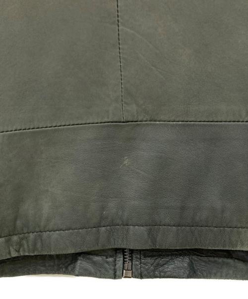 G-STAR RAW（ジースターロゥ）G-STAR RAW (ジースターロゥ) レザージャケット オリーブ サイズ:Mサイズの古着・服飾アイテム
