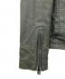 中古・古着 G-STAR RAW (ジースターロゥ) レザージャケット オリーブ サイズ:Mサイズ：8000円