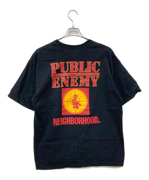 NEIGHBORHOOD（ネイバーフッド）NEIGHBORHOOD (ネイバーフッド) PUBLIC ENEMY (パブリック エネミー) 半袖カットソー ブラック サイズ:Lサイズの古着・服飾アイテム