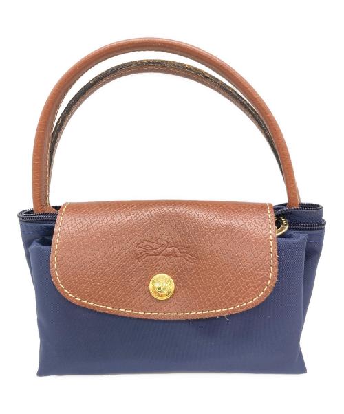 LONGCHAMP（ロンシャン）LONGCHAMP (ロンシャン) ハンドバッグ ネイビーの古着・服飾アイテム