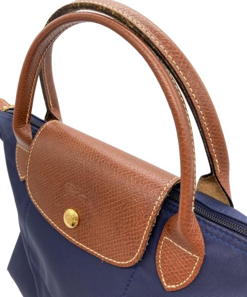 LONGCHAMP（ロンシャン）LONGCHAMP (ロンシャン) ハンドバッグ ネイビーの古着・服飾アイテム