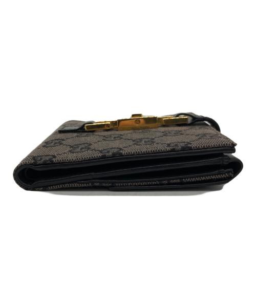 GUCCI（グッチ）GUCCI (グッチ) 2つ折り財布 ブラックの古着・服飾アイテム