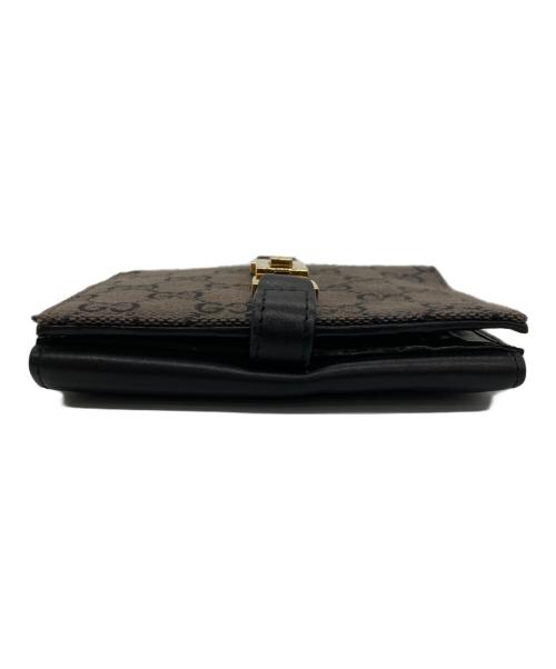 GUCCI（グッチ）GUCCI (グッチ) 2つ折り財布 ブラックの古着・服飾アイテム