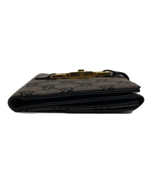 GUCCI（グッチ）GUCCI (グッチ) 2つ折り財布 ブラックの古着・服飾アイテム