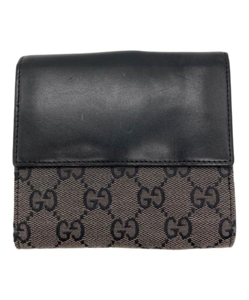 GUCCI（グッチ）GUCCI (グッチ) 2つ折り財布 ブラックの古着・服飾アイテム