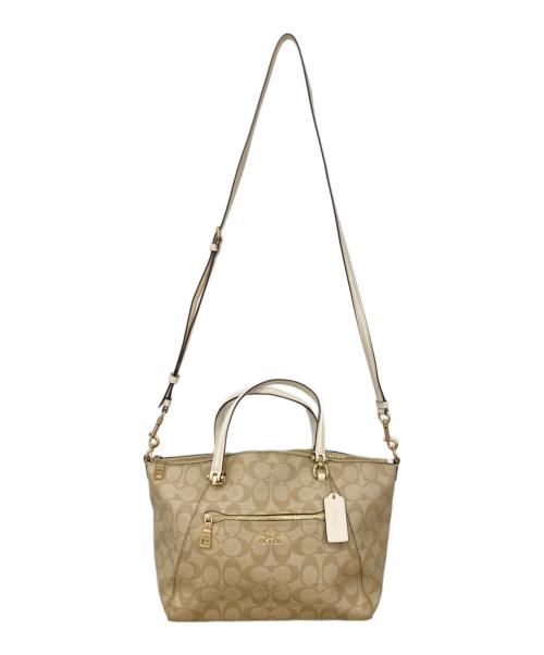 COACH（コーチ）COACH (コーチ) 2WAYバッグ ベージュの古着・服飾アイテム