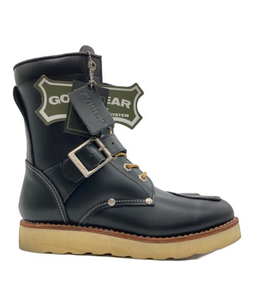 AVIREX（アヴィレックス）AVIREX (アヴィレックス) バイカーブーツ ブラック サイズ:22cmの古着・服飾アイテム