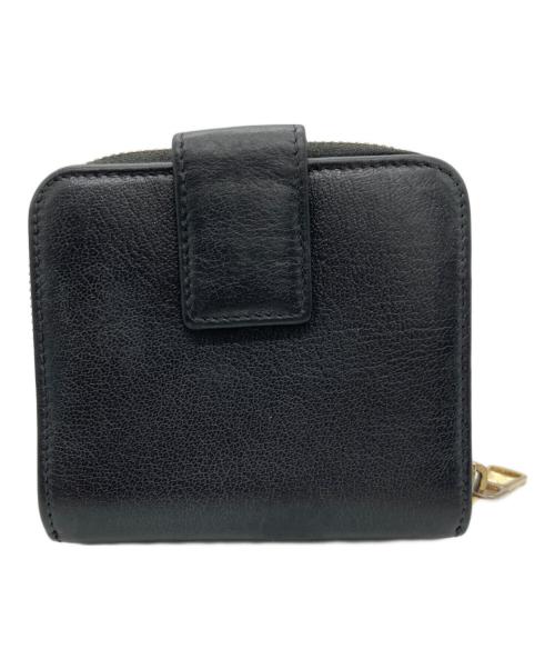 Yves Saint Laurent（イヴサンローラン）Yves Saint Laurent (イヴサンローラン) 2つ折り財布 ブラックの古着・服飾アイテム