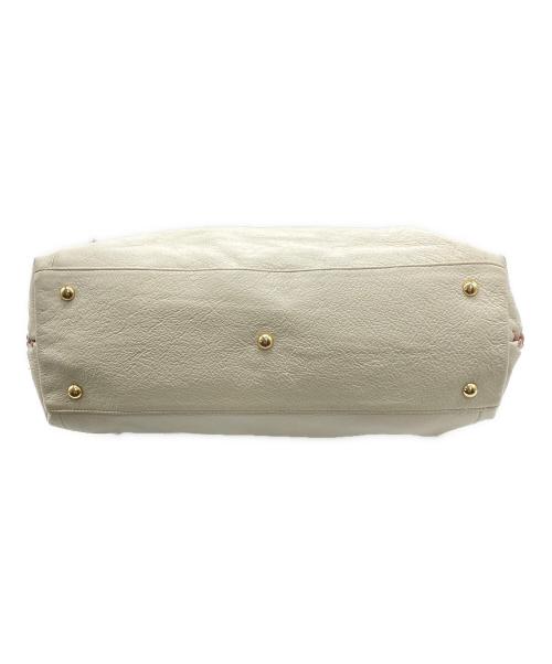 FURLA（フルラ）FURLA (フルラ) トートバッグ アイボリー×ピンクの古着・服飾アイテム