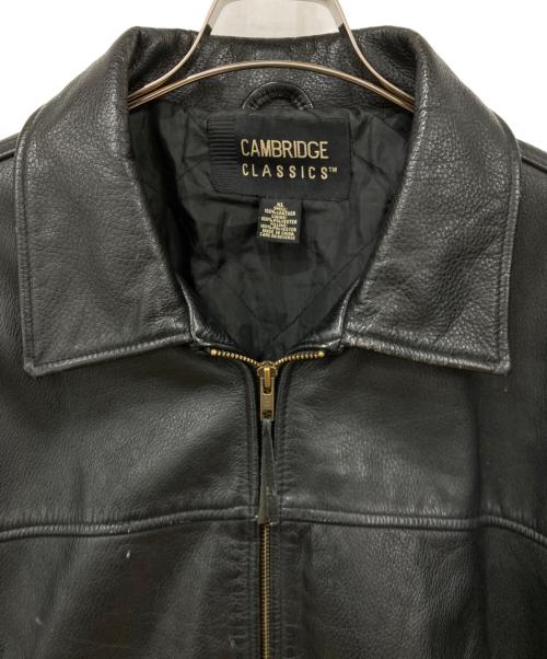 Cambridge Classics（ケンブリッジ・クラシックス）Cambridge Classics (ケンブリッジ・クラシックス) レザージャケット ブラック サイズ:XLサイズの古着・服飾アイテム