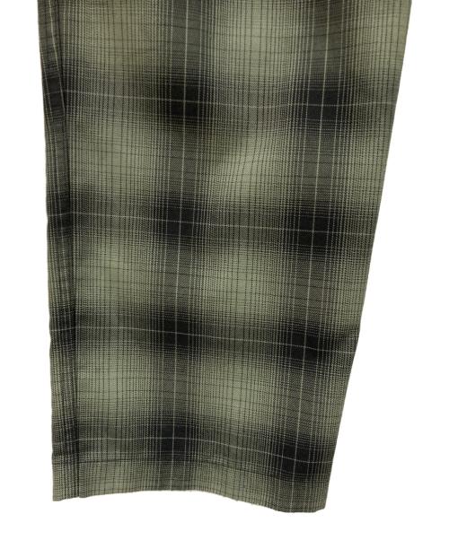 stussy（ステューシー）stussy (ステューシー) Shadow Plaid Relaxed Pant グリーン×ブラック サイズ:Mの古着・服飾アイテム
