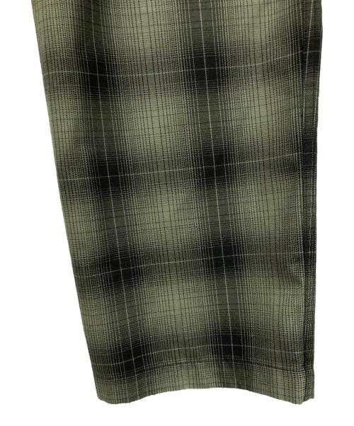stussy（ステューシー）stussy (ステューシー) Shadow Plaid Relaxed Pant グリーン×ブラック サイズ:Mの古着・服飾アイテム
