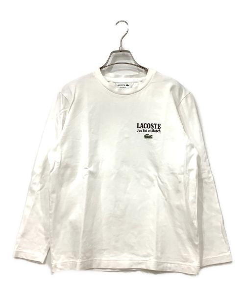 LACOSTE（ラコステ）LACOSTE (ラコステ) 長袖カットソー ホワイト サイズ:US XSの古着・服飾アイテム