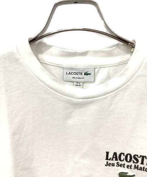 LACOSTE（ラコステ）LACOSTE (ラコステ) 長袖カットソー ホワイト サイズ:US XSの古着・服飾アイテム