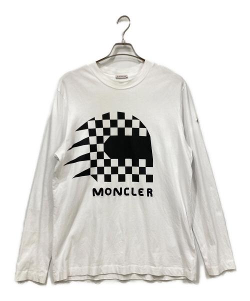 MONCLER（モンクレール）MONCLER (モンクレール) 長袖カットソー ホワイト サイズ:Lサイズの古着・服飾アイテム
