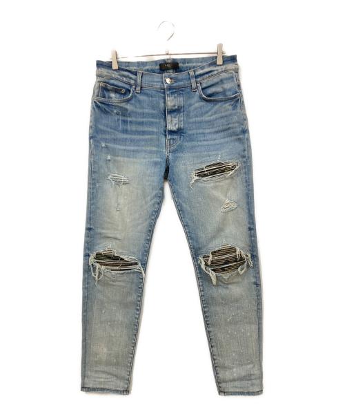 AMIRI（アミリ）AMIRI (アミリ) ダメージデニムパンツ ブルー サイズ:UK 34の古着・服飾アイテム