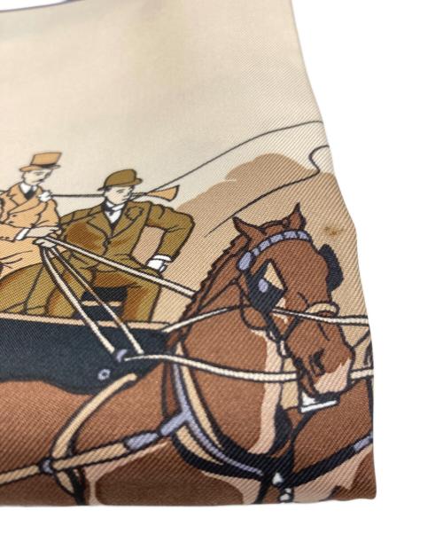 HERMES（エルメス）HERMES (エルメス) シルクスカーフ ベージュの古着・服飾アイテム