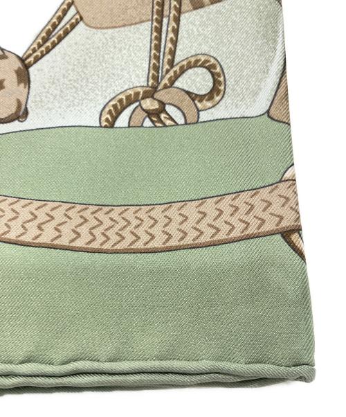 HERMES（エルメス）HERMES (エルメス) シルクスカーフ グリーンの古着・服飾アイテム