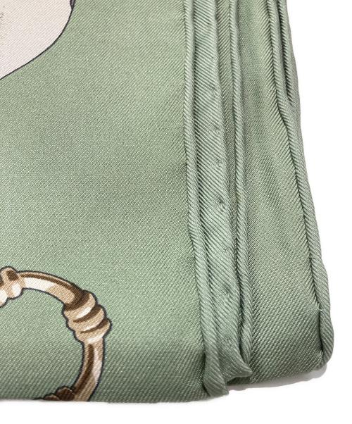 HERMES（エルメス）HERMES (エルメス) シルクスカーフ グリーンの古着・服飾アイテム