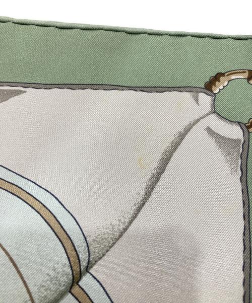 HERMES（エルメス）HERMES (エルメス) シルクスカーフ グリーンの古着・服飾アイテム