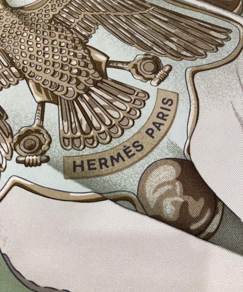 HERMES（エルメス）HERMES (エルメス) シルクスカーフ グリーンの古着・服飾アイテム