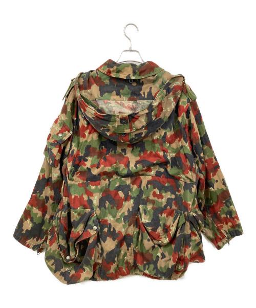 -（-）- (-) ミリタリージャケット カーキ×ブラック サイズ:SIZE 56の古着・服飾アイテム