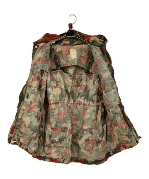 -（-）- (-) ミリタリージャケット カーキ×ブラック サイズ:SIZE 56の古着・服飾アイテム