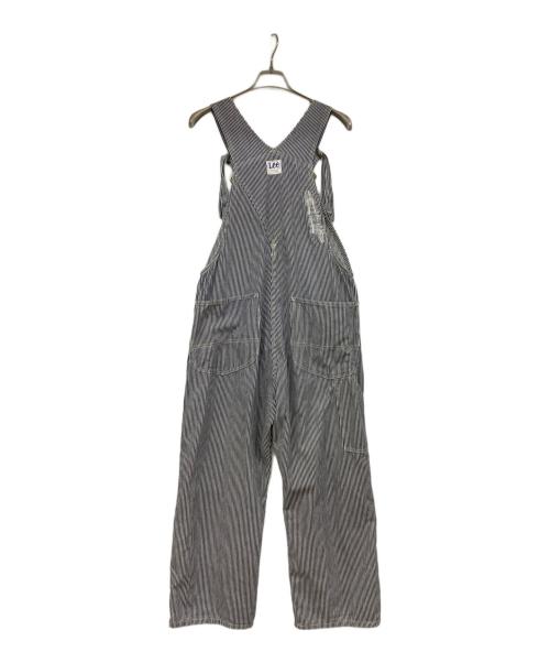 LEE（リー）LEE (リー) ヒッコリーオーバーオール ホワイト×ネイビー サイズ:Mサイズの古着・服飾アイテム