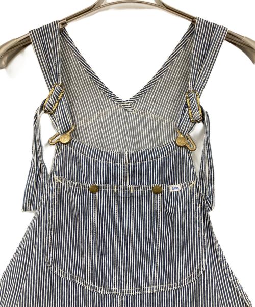 LEE（リー）LEE (リー) ヒッコリーオーバーオール ホワイト×ネイビー サイズ:Mサイズの古着・服飾アイテム