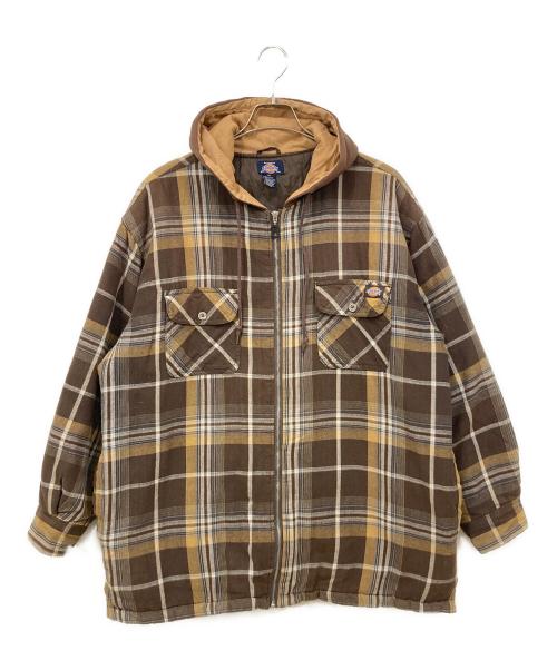 Dickies（ディッキーズ）Dickies (ディッキーズ) フーデッドジャケット ブラウン サイズ:XLサイズの古着・服飾アイテム