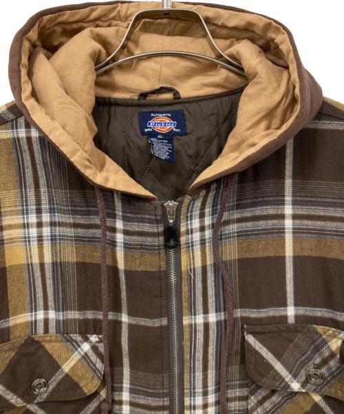 Dickies（ディッキーズ）Dickies (ディッキーズ) フーデッドジャケット ブラウン サイズ:XLサイズの古着・服飾アイテム