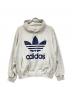 adidas（アディダス）の古着「プルオーバーパーカー」｜グレー