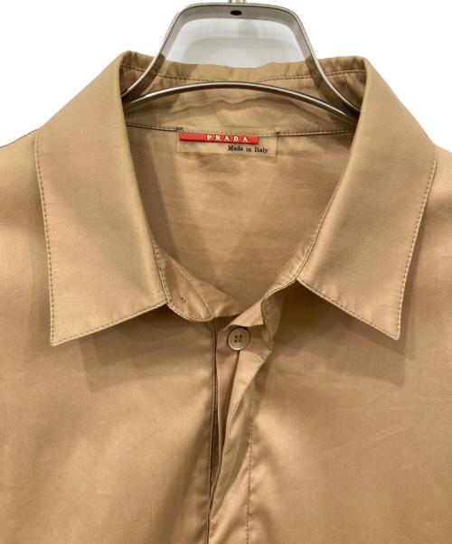 PRADA（プラダ）PRADA (プラダ) 半袖シャツ ブラウン サイズ:SIZE Mの古着・服飾アイテム