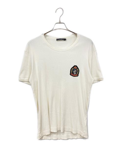 DOLCE & GABBANA（ドルチェ＆ガッバーナ）DOLCE & GABBANA (ドルチェ＆ガッバーナ) 半袖カットソー ホワイト サイズ:52の古着・服飾アイテム