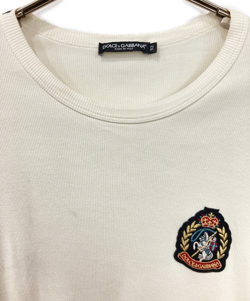 DOLCE & GABBANA（ドルチェ＆ガッバーナ）DOLCE & GABBANA (ドルチェ＆ガッバーナ) 半袖カットソー ホワイト サイズ:52の古着・服飾アイテム