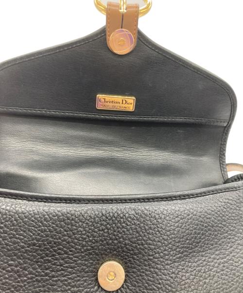 Christian Dior（クリスチャン ディオール）Christian Dior (クリスチャン ディオール) ショルダーポーチ ブラック×ブラウンの古着・服飾アイテム