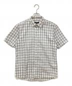 BURBERRY BLACK LABELバーバリーブラックレーベル）の古着「半袖シャツ」｜グレーホワイト