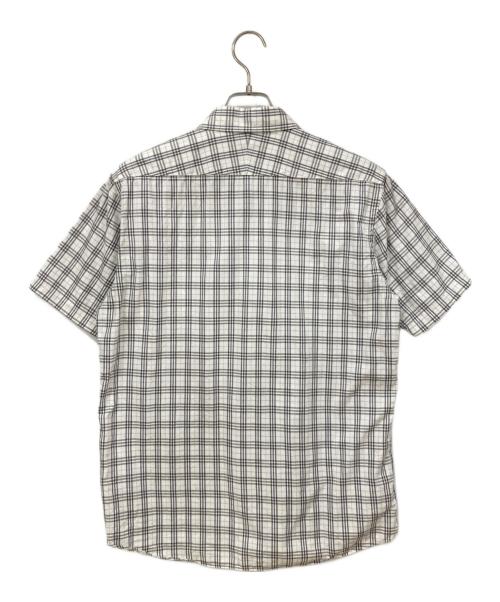 BURBERRY BLACK LABEL（バーバリーブラックレーベル）BURBERRY BLACK LABEL (バーバリーブラックレーベル) 半袖シャツ グレーホワイト サイズ:3の古着・服飾アイテム