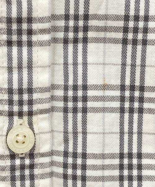 BURBERRY BLACK LABEL（バーバリーブラックレーベル）BURBERRY BLACK LABEL (バーバリーブラックレーベル) 半袖シャツ グレーホワイト サイズ:3の古着・服飾アイテム