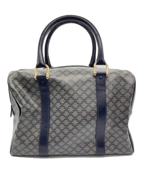 CELINE（セリーヌ）CELINE (セリーヌ) ミニボストンバッグ グレー×ネイビーの古着・服飾アイテム