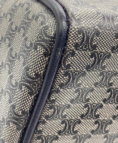 CELINE（セリーヌ）CELINE (セリーヌ) ミニボストンバッグ グレー×ネイビーの古着・服飾アイテム