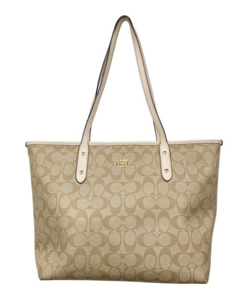 COACH（コーチ）COACH (コーチ) トートバッグ ベージュの古着・服飾アイテム