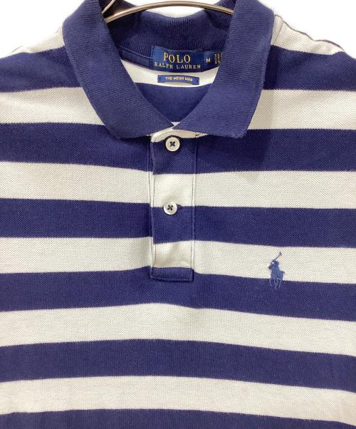 POLO RALPH LAUREN（ポロ・ラルフローレン）POLO RALPH LAUREN (ポロ・ラルフローレン) 半袖ワンピース ネイビー×ホワイト サイズ:Mの古着・服飾アイテム