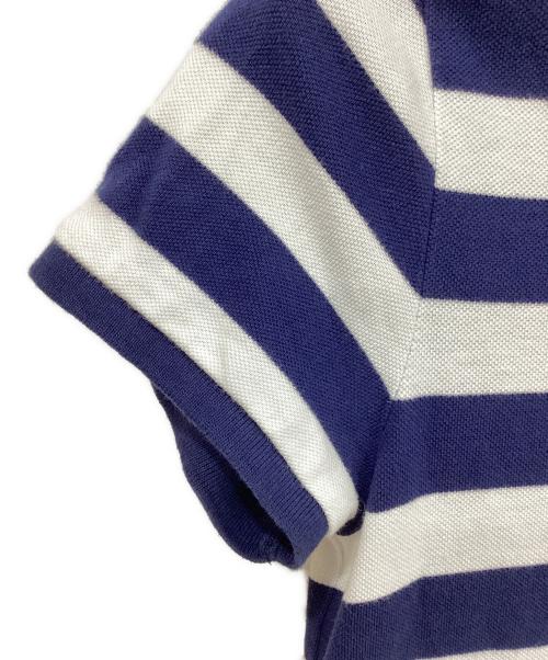 POLO RALPH LAUREN（ポロ・ラルフローレン）POLO RALPH LAUREN (ポロ・ラルフローレン) 半袖ワンピース ネイビー×ホワイト サイズ:Mの古着・服飾アイテム