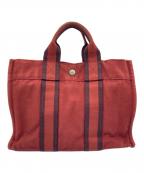 HERMESエルメス）の古着「トートバッグ」｜レッド