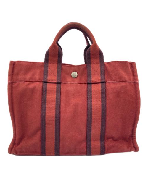 HERMES（エルメス）HERMES (エルメス) トートバッグ レッドの古着・服飾アイテム